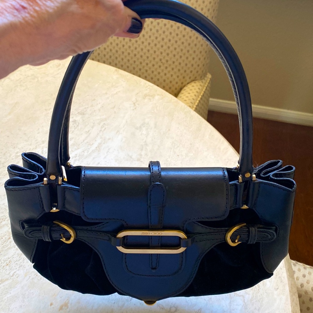 VINTAGE JIMMY CHOO BLACK HANDBAG